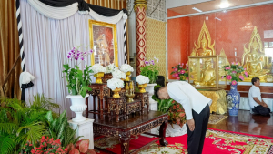 มรภ.เทพสตรี ร่วมพิธีสวดพระพุทธมนต์และเจริญจิตภาวนา อุทิศถวายพระราชกุศลแด่ สมเด็จพระนางเจ้าสิริกิติ์ พระบรมราชินีนาถ พระบรมราชชนนีพันปีหลวง ประจำเดือนเมษายน พ.ศ. 2569