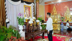 มรภ.เทพสตรี ร่วมพิธีสวดพระพุทธมนต์และเจริญจิตภาวนา อุทิศถวายพระราชกุศลแด่ สมเด็จพระนางเจ้าสิริกิติ์ พระบรมราชินีนาถ พระบรมราชชนนีพันปีหลวง ประจำเดือนเมษายน พ.ศ. 2569