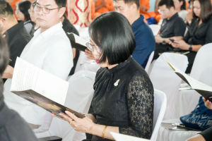 มรภ.เทพสตรี ร่วมพิธีสวดพระพุทธมนต์และเจริญจิตภาวนา อุทิศถวายพระราชกุศลแด่ สมเด็จพระนางเจ้าสิริกิติ์ พระบรมราชินีนาถ พระบรมราชชนนีพันปีหลวง ประจำเดือนเมษายน พ.ศ. 2569