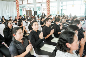 มรภ.เทพสตรี ร่วมพิธีสวดพระพุทธมนต์และเจริญจิตภาวนา อุทิศถวายพระราชกุศลแด่ สมเด็จพระนางเจ้าสิริกิติ์ พระบรมราชินีนาถ พระบรมราชชนนีพันปีหลวง ประจำเดือนเมษายน พ.ศ. 2569