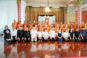 มรภ.เทพสตรี ร่วมพิธีสวดพระพุทธมนต์และเจริญจิตภาวนา อุทิศถวายพระราชกุศลแด่ สมเด็จพระนางเจ้าสิริกิติ์ พระบรมราชินีนาถ พระบรมราชชนนีพันปีหลวง ประจำเดือนเมษายน พ.ศ. 2569