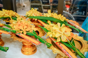 สำนักศิลปะและวัฒนธรรม มรภ.เทพสตรี จัดพิธีทำบุญถวายภัตตาหารเพลแด่พระภิกษุสงฆ์ เนื่องในเทศกาลสงกรานต์