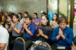 สำนักศิลปะและวัฒนธรรม มรภ.เทพสตรี จัดพิธีทำบุญถวายภัตตาหารเพลแด่พระภิกษุสงฆ์ เนื่องในเทศกาลสงกรานต์