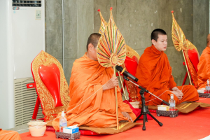สำนักศิลปะและวัฒนธรรม มรภ.เทพสตรี จัดพิธีทำบุญถวายภัตตาหารเพลแด่พระภิกษุสงฆ์ เนื่องในเทศกาลสงกรานต์