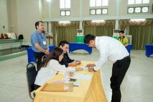 มรภ.เทพสตรี จัดแสดงวิสัยทัศน์และลงคะแนนหยั่งเสียงผู้มีสิทธิเข้ารับการสรรหาเป็นคณบดีคณะวิทยาศาสตร์และเทคโนโลยี