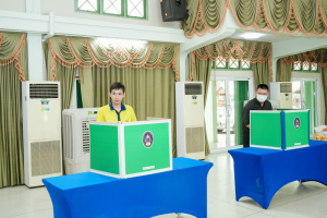 มรภ.เทพสตรี จัดแสดงวิสัยทัศน์และลงคะแนนหยั่งเสียงผู้มีสิทธิเข้ารับการสรรหาเป็นคณบดีคณะวิทยาศาสตร์และเทคโนโลยี