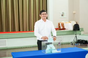 มรภ.เทพสตรี จัดแสดงวิสัยทัศน์และลงคะแนนหยั่งเสียงผู้มีสิทธิเข้ารับการสรรหาเป็นคณบดีคณะวิทยาศาสตร์และเทคโนโลยี