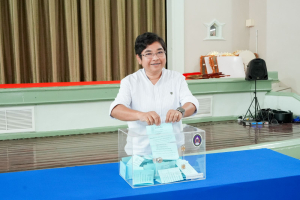 มรภ.เทพสตรี จัดแสดงวิสัยทัศน์และลงคะแนนหยั่งเสียงผู้มีสิทธิเข้ารับการสรรหาเป็นคณบดีคณะวิทยาศาสตร์และเทคโนโลยี