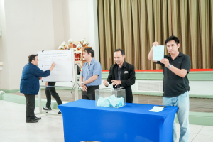 มรภ.เทพสตรี จัดแสดงวิสัยทัศน์และลงคะแนนหยั่งเสียงผู้มีสิทธิเข้ารับการสรรหาเป็นคณบดีคณะวิทยาศาสตร์และเทคโนโลยี