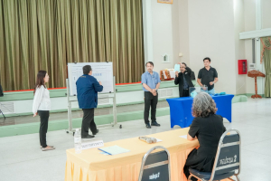 มรภ.เทพสตรี จัดแสดงวิสัยทัศน์และลงคะแนนหยั่งเสียงผู้มีสิทธิเข้ารับการสรรหาเป็นคณบดีคณะวิทยาศาสตร์และเทคโนโลยี