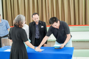 มรภ.เทพสตรี จัดแสดงวิสัยทัศน์และลงคะแนนหยั่งเสียงผู้มีสิทธิเข้ารับการสรรหาเป็นคณบดีคณะวิทยาศาสตร์และเทคโนโลยี