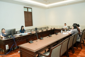 การประชุม คกก.พิจารณาคัดเลือกผู้เข้าร่วมโครงการจำหน่ายสินค้าและบริการภายใน มรภ.เทพสตรี ครั้งที่ 2/2569