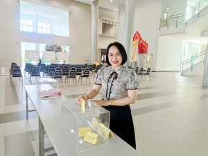 มรภ.เทพสตรี จัดเลือกตั้งกรรมการสรรหาอธิการบดีมหาวิทยาลัยราชภัฏเทพสตรี จากสายวิชาการ และสายสนับสนุน