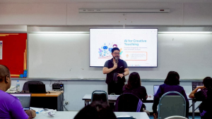 มรภ.เทพสตรี ลงพื้นที่จัดอบรมเชิงปฏิบัติการ English & AI for Education สำหรับครูกลุ่มสาระการเรียนรู้ภาษาต่างประเทศ ของ รร.ตชด. จ.สระแก้ว