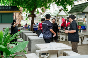 มรภ.เทพสตรี ต้อนรับ สนง.จัดหางานจังหวัดลพบุรี ในโอกาสเข้าตรวจสอบสิทธิการจัดสถานที่จำหน่ายสินค้าสำหรับผู้พิการและผู้ดูแลคนพิการ ตามมาตรา 35