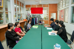 มรภ.เทพสตรี ต้อนรับ สนง.จัดหางานจังหวัดลพบุรี ในโอกาสเข้าตรวจสอบสิทธิการจัดสถานที่จำหน่ายสินค้าสำหรับผู้พิการและผู้ดูแลคนพิการ ตามมาตรา 35