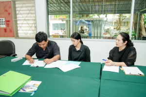 มรภ.เทพสตรี ต้อนรับ สนง.จัดหางานจังหวัดลพบุรี ในโอกาสเข้าตรวจสอบสิทธิการจัดสถานที่จำหน่ายสินค้าสำหรับผู้พิการและผู้ดูแลคนพิการ ตามมาตรา 35