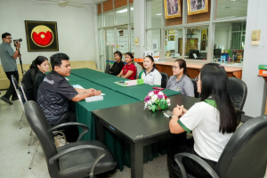 มรภ.เทพสตรี ต้อนรับ สนง.จัดหางานจังหวัดลพบุรี ในโอกาสเข้าตรวจสอบสิทธิการจัดสถานที่จำหน่ายสินค้าสำหรับผู้พิการและผู้ดูแลคนพิการ ตามมาตรา 35