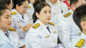 มรภ.เทพสตรี ร่วมพิธีมอบแบบลายผ้าพระราชทาน ปี 2569 สืบสานพระปณิธานภูมิปัญญาผ้าไทย