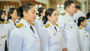 มรภ.เทพสตรี ร่วมพิธีมอบแบบลายผ้าพระราชทาน ปี 2569 สืบสานพระปณิธานภูมิปัญญาผ้าไทย