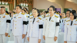 มรภ.เทพสตรี ร่วมพิธีมอบแบบลายผ้าพระราชทาน ปี 2569 สืบสานพระปณิธานภูมิปัญญาผ้าไทย
