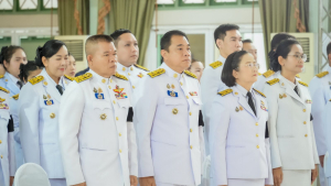 มรภ.เทพสตรี ร่วมพิธีมอบแบบลายผ้าพระราชทาน ปี 2569 สืบสานพระปณิธานภูมิปัญญาผ้าไทย