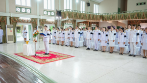 มรภ.เทพสตรี ร่วมพิธีมอบแบบลายผ้าพระราชทาน ปี 2569 สืบสานพระปณิธานภูมิปัญญาผ้าไทย