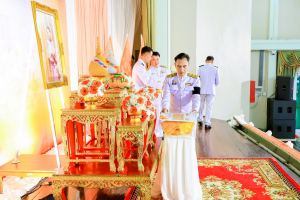 มรภ.เทพสตรี ร่วมพิธีมอบแบบลายผ้าพระราชทาน ปี 2569 สืบสานพระปณิธานภูมิปัญญาผ้าไทย