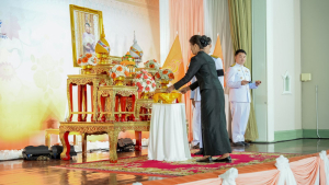 มรภ.เทพสตรี ร่วมพิธีมอบแบบลายผ้าพระราชทาน ปี 2569 สืบสานพระปณิธานภูมิปัญญาผ้าไทย