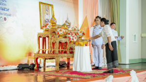 มรภ.เทพสตรี ร่วมพิธีมอบแบบลายผ้าพระราชทาน ปี 2569 สืบสานพระปณิธานภูมิปัญญาผ้าไทย