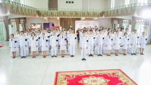 มรภ.เทพสตรี ร่วมพิธีมอบแบบลายผ้าพระราชทาน ปี 2569 สืบสานพระปณิธานภูมิปัญญาผ้าไทย