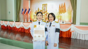 มรภ.เทพสตรี ร่วมพิธีมอบแบบลายผ้าพระราชทาน ปี 2569 สืบสานพระปณิธานภูมิปัญญาผ้าไทย