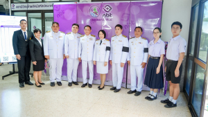 ผู้แทนผู้บริหาร คณาจารย์ บุคลากร นักเรียน และนักศึกษา มรภ.เทพสตรี บันทึกเทปโทรทัศน์ถวายพระพรชัยมงคล สมเด็จพระนางเจ้าฯ พระบรมราชินี