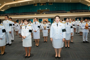อธิการบดี มรภ.เทพสตรี นำคณะผู้บริหาร คณาจารย์ บุคลากร นักเรียน นักศึกษา ร่วมพิธีถวายพระพรชัยมงคล เนื่องในโอกาสวันเฉลิมพระชนมพรรษา สมเด็จพระนางเจ้าฯ พระบรมราชินี