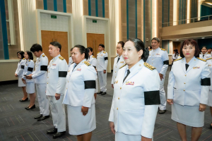 อธิการบดี มรภ.เทพสตรี นำคณะผู้บริหาร คณาจารย์ บุคลากร นักเรียน นักศึกษา ร่วมพิธีถวายพระพรชัยมงคล เนื่องในโอกาสวันเฉลิมพระชนมพรรษา สมเด็จพระนางเจ้าฯ พระบรมราชินี