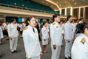 อธิการบดี มรภ.เทพสตรี นำคณะผู้บริหาร คณาจารย์ บุคลากร นักเรียน นักศึกษา ร่วมพิธีถวายพระพรชัยมงคล เนื่องในโอกาสวันเฉลิมพระชนมพรรษา สมเด็จพระนางเจ้าฯ พระบรมราชินี