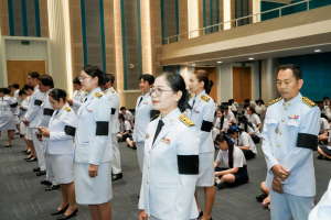 อธิการบดี มรภ.เทพสตรี นำคณะผู้บริหาร คณาจารย์ บุคลากร นักเรียน นักศึกษา ร่วมพิธีถวายพระพรชัยมงคล เนื่องในโอกาสวันเฉลิมพระชนมพรรษา สมเด็จพระนางเจ้าฯ พระบรมราชินี