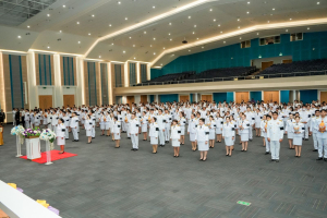 อธิการบดี มรภ.เทพสตรี นำคณะผู้บริหาร คณาจารย์ บุคลากร นักเรียน นักศึกษา ร่วมพิธีถวายพระพรชัยมงคล เนื่องในโอกาสวันเฉลิมพระชนมพรรษา สมเด็จพระนางเจ้าฯ พระบรมราชินี