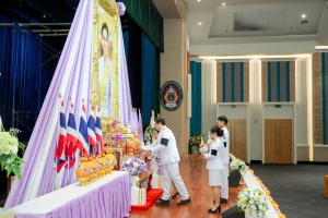 อธิการบดี มรภ.เทพสตรี นำคณะผู้บริหาร คณาจารย์ บุคลากร นักเรียน นักศึกษา ร่วมพิธีถวายพระพรชัยมงคล เนื่องในโอกาสวันเฉลิมพระชนมพรรษา สมเด็จพระนางเจ้าฯ พระบรมราชินี