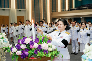 อธิการบดี มรภ.เทพสตรี นำคณะผู้บริหาร คณาจารย์ บุคลากร นักเรียน นักศึกษา ร่วมพิธีถวายพระพรชัยมงคล เนื่องในโอกาสวันเฉลิมพระชนมพรรษา สมเด็จพระนางเจ้าฯ พระบรมราชินี