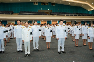 อธิการบดี มรภ.เทพสตรี นำคณะผู้บริหาร คณาจารย์ บุคลากร นักเรียน นักศึกษา ร่วมพิธีถวายพระพรชัยมงคล เนื่องในโอกาสวันเฉลิมพระชนมพรรษา สมเด็จพระนางเจ้าฯ พระบรมราชินี