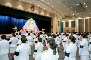 อธิการบดี มรภ.เทพสตรี นำคณะผู้บริหาร คณาจารย์ บุคลากร นักเรียน นักศึกษา ร่วมพิธีถวายพระพรชัยมงคล เนื่องในโอกาสวันเฉลิมพระชนมพรรษา สมเด็จพระนางเจ้าฯ พระบรมราชินี