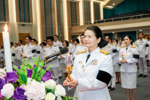 อธิการบดี มรภ.เทพสตรี นำคณะผู้บริหาร คณาจารย์ บุคลากร นักเรียน นักศึกษา ร่วมพิธีถวายพระพรชัยมงคล เนื่องในโอกาสวันเฉลิมพระชนมพรรษา สมเด็จพระนางเจ้าฯ พระบรมราชินี