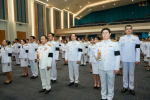 อธิการบดี มรภ.เทพสตรี นำคณะผู้บริหาร คณาจารย์ บุคลากร นักเรียน นักศึกษา ร่วมพิธีถวายพระพรชัยมงคล เนื่องในโอกาสวันเฉลิมพระชนมพรรษา สมเด็จพระนางเจ้าฯ พระบรมราชินี