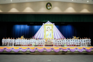 อธิการบดี มรภ.เทพสตรี นำคณะผู้บริหาร คณาจารย์ บุคลากร นักเรียน นักศึกษา ร่วมพิธีถวายพระพรชัยมงคล เนื่องในโอกาสวันเฉลิมพระชนมพรรษา สมเด็จพระนางเจ้าฯ พระบรมราชินี