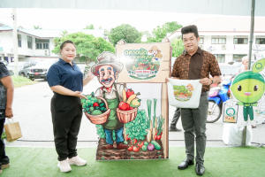 มรภ.เทพสตรี ร่วมพิธีเปิดงานตลาดนัดเกษตรกรสัญจร (Farmer Market) จ.ลพบุรี ครั้งที่ 2