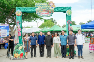 มรภ.เทพสตรี ร่วมพิธีเปิดงานตลาดนัดเกษตรกรสัญจร (Farmer Market) จ.ลพบุรี ครั้งที่ 2