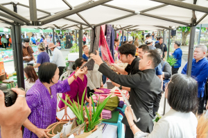 มรภ.เทพสตรี ร่วมพิธีเปิดงานตลาดนัดเกษตรกรสัญจร (Farmer Market) จ.ลพบุรี ครั้งที่ 2