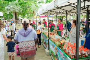 มรภ.เทพสตรี ร่วมพิธีเปิดงานตลาดนัดเกษตรกรสัญจร (Farmer Market) จ.ลพบุรี ครั้งที่ 2