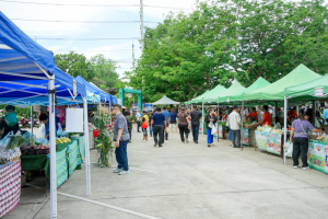 มรภ.เทพสตรี ร่วมพิธีเปิดงานตลาดนัดเกษตรกรสัญจร (Farmer Market) จ.ลพบุรี ครั้งที่ 2